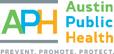 Australia Public Health Logo, green, blue, and orange initials and title text.